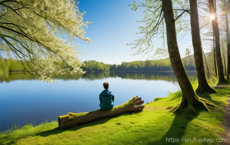 숲 테라피의 종합적 접근법 - Mindful Forest Bathing: Sensory Immersion**

A serene, mid-shot image of a person (gender-neutral, a...